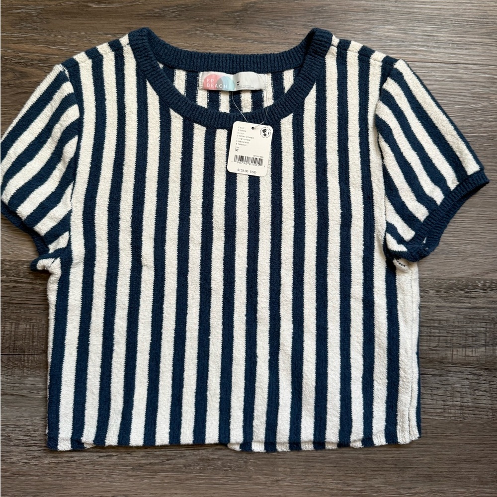 Free People beach striped top